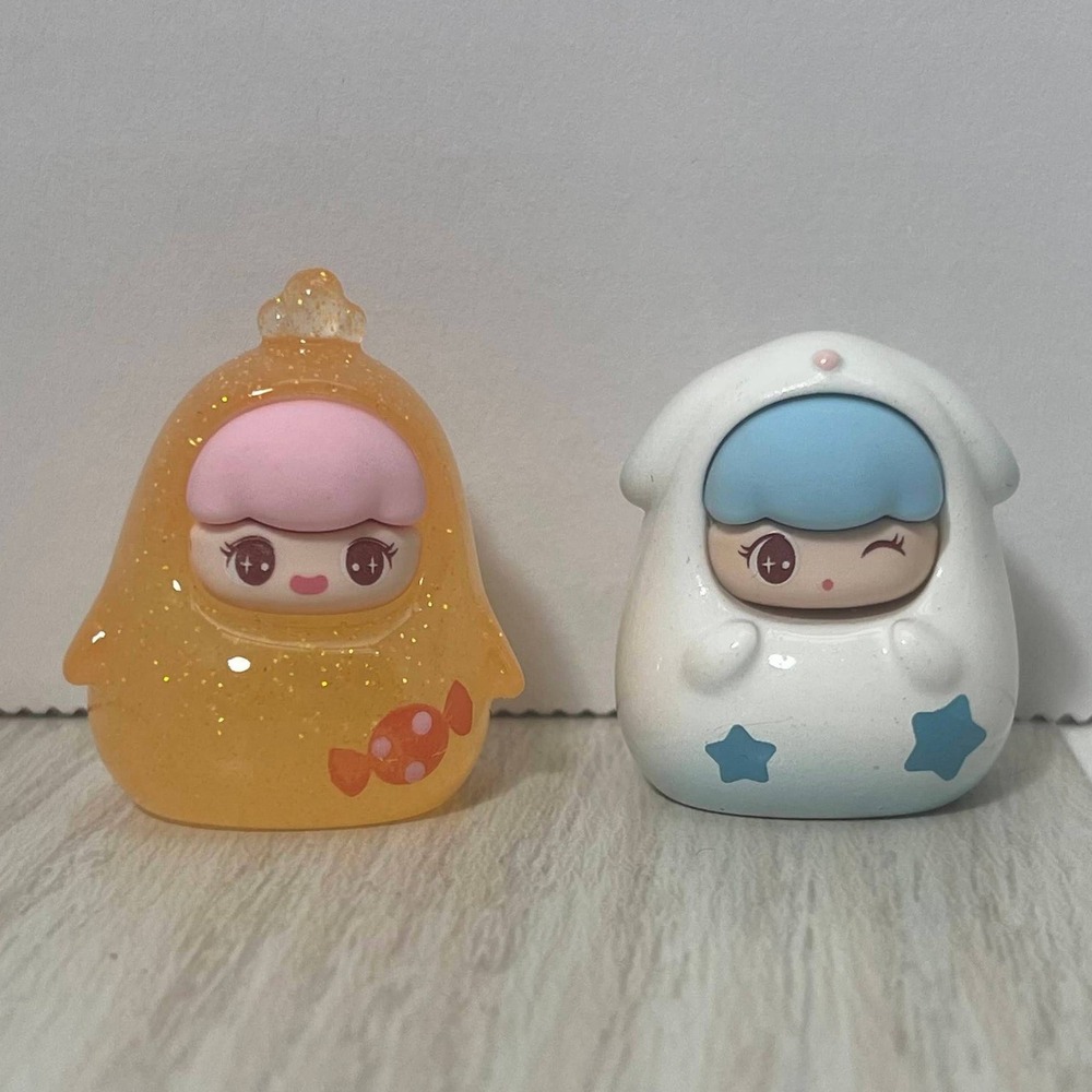 Lucky dumpling figures Mini Bean blind Box Lot of 2 Wang Hui and Gugu Anime Baby